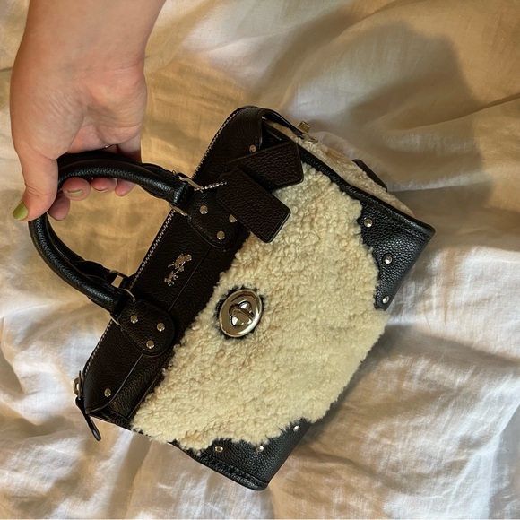 Coach Black and Cream Rhyder Satchel - Picture 2 of 6